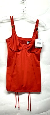 Panache Anya Riva 34DD Fiery 红色 Balconette 坦基尼游泳上衣 全新 (D7) — 第 1/4 张图片