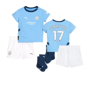 Manchester City Mini Kit Baby Puma Home Football Kit - KDB - New - Picture 1 of 3