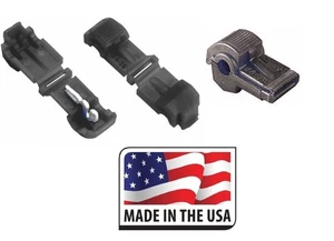 Conector de cable rápido T-TAP negro calibre 26-22 AWG terminal de audio para automóvil (paquete de 100) - Imagen 1 de 1