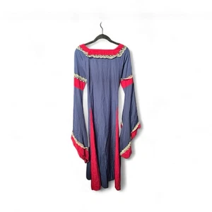 Medieval Renaissance Dress - Long Bell Sleeves, Lace Up Back - Size Small  - Picture 1 of 3