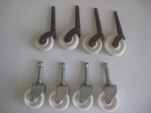 4 VINTAGE 1 3/4" PORZELLAN RADROLLEN mit 4 NEUEN ROLLEN - Bild 1 von 7