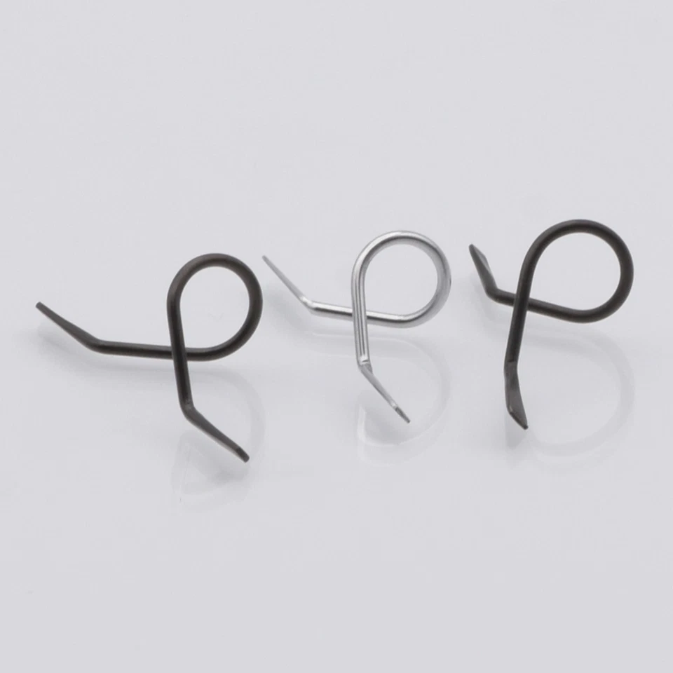 PACIFIC BAY PacBay Black, Hard Chrome, and Tigrey Fly Rod Snake Guides Multiple Sizes