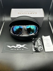 Wiley X Omega ACOME13 Kryptek Neptun Rahmen/Capt. Pol grüne verspiegelte Gläser Brille - Bild 1 von 6