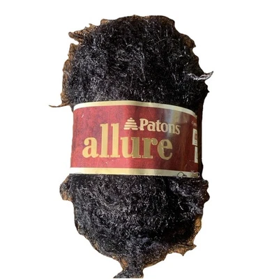 Patons Allure Eyelash Yarn - Black/Ebony - New - Image 1 of 4