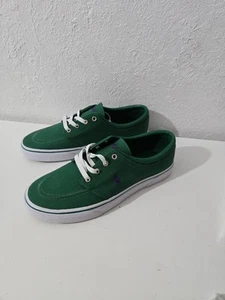 Polo Ralph Lauren Faxon X Para hombres Informales Tenis de Lona Verde Talla 10.5 - Imagen 1 de 7