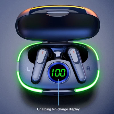 TWS Wireless Bluetooth Earbuds Waterproof Bluetooth 5.3 Headset Noise Cancelling - Image 1 of 4