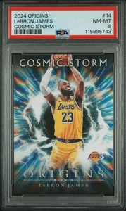2024 Origins LeBron James #14 Cosmic Storm PSA 8 - Picture 1 of 2