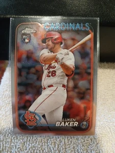Luken Baker - Cardinals - 132 - 2024 Topps Chrome Baseball - Bild 1 von 1