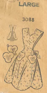 1940s Vintage Sewing Pattern APRON B36"-38" LARGE (R217) - Picture 1 of 1