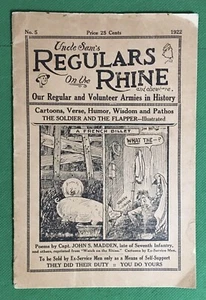 1922 Uncle Sam’s Regulars On The Rhine Military Humor & John S. Madden Poems - Picture 1 of 10