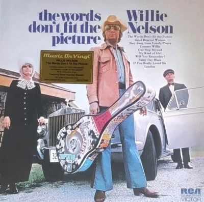 WILLIE NELSON WORDS DON'T FIT THE PICTURE- 180-GRAM TRANSLUCENT BLUE VINYL LP - Image 1 of 2