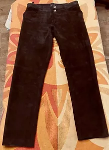Lederhose Wildleder dunkelbraun Gr. 50 - Bild 1 von 6