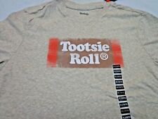Tootsie Roll   Logo  Light Brown  Candy  T-Shirt - Boys Youth XL  14-16   NEW