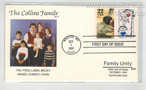 1980s COLLINS HANDPAINTED FAMILY UNITY & EDUCATION THE COLLINS FAMILY - Picture 1 of 1