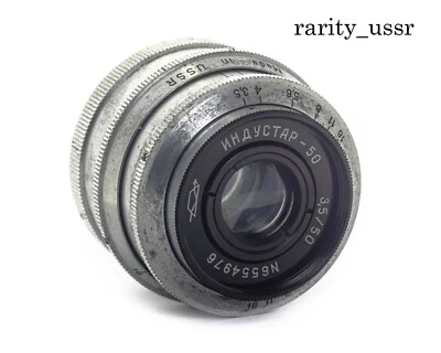    INDUSTAR-50 3.5 / 50 mm  Soviet lens  Zorky FED Rangefinder Mount M39 - Image 1 of 4