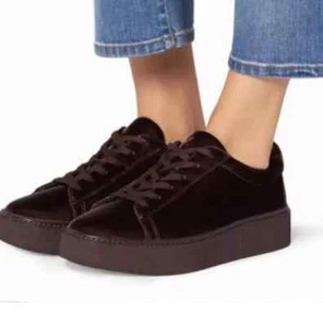 Vince Neela Forest Berry Damen-Plateausneaker Samt UK 6,5 US 8,5 – NEU 295 $ - Bild 1 von 14
