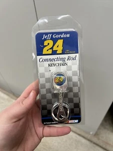 Jeff Gordon # 24 CHROME CONNECTING ROD / BOTTLE OPENER METAL KEYCHAIN ! - Picture 1 of 2