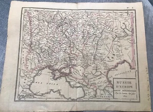 Antique Map of Russie d’ Europe. c.1810. J.B Poirson - Picture 1 of 3