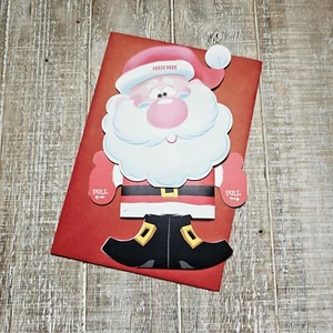 Christmas Greeting Card 6x8 Santa Musical Pop Out Red White Extra Jolly Hallmark - Picture 1 of 6