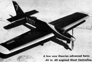 Blue-Angel C/L Stunter 56" Wingspan RC Model Airplane Printed Plans & Templates - Picture 1 of 2