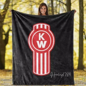 Kenworth Truck Logo Blanket - Picture 1 of 1