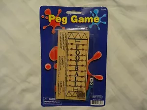 Football Wooden Peg Game by Travel Games 2 Players New - Picture 1 of 1