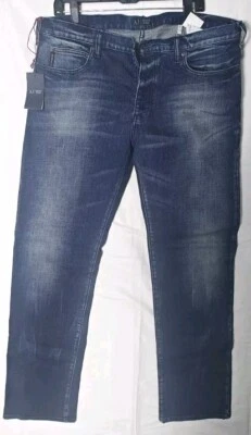 ARMANI JEANS TALLA W38L34 J21 REGULAR RECTO AZUL Hombre MRSP 165.00 Foto 1 de 4