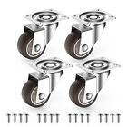 4-Pack 1" Small Furniture Caster Wheels, 90Lbs Total Capacity, No Brake