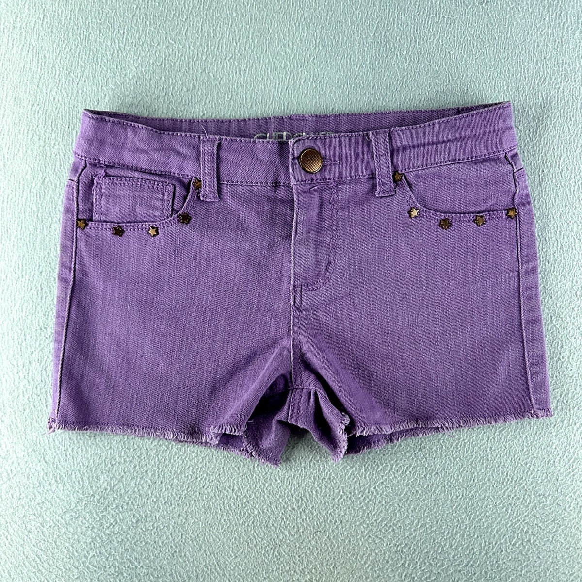 Purple Denim Low (6.5-8.5 in) Rise Shorts for Women for sale