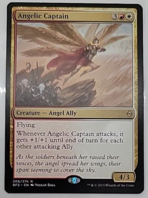 MTG Angelic Captain Battle for Zendikar 208/274 Regular Rare - Image 1 of 2