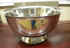 Stainless Steel Pedestal bowl 10 inches wide, 5.1/4 tall - Bild 1 von 3