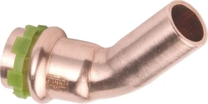 Kupfer Pressfitting V-Kontur Bogen 45° i/a Ø 22 mm Typ P5040 - Bild 1 von 1