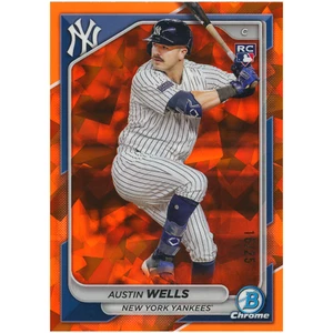 2024 Bowman Chrome Sapphire Austin Wells RC - Picture 1 of 4
