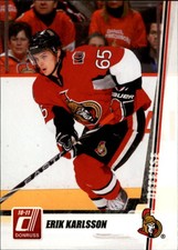 2010-11 Donruss Senators Hockey Card #216 Erik Karlsson