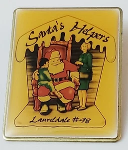 Santa's Helpers Laureldale #98 Telephone Pioneers of America Gold tone Lapel Pin - Picture 1 of 4