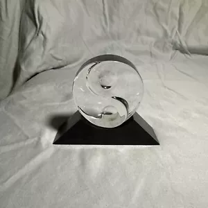 Steuben Glass Peace Sign Cooler With Stand - Picture 1 of 10