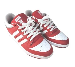 ADIDAS Top Ten RB Low Trainer/Sneaker ATHLETIC Shoes WHITE/RED MEN Size US 10.5 - Picture 1 of 18