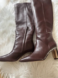 Sam Edelman burgundy knee high boots size 6.5 - Picture 1 of 8