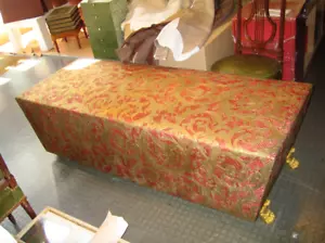 Day Bed ,  Sofa  ,Red Birds, Custom Cordova Leather Gilt Bronze Lion Feet France - Picture 1 of 4