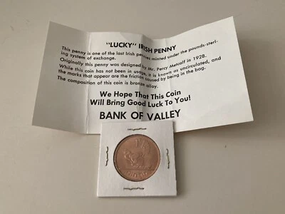 Ireland VINTAGE 1968 Lucky IRISH PENNY Uncirculated - Image 1 of 2