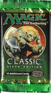 MTG: 6TH EDITION empty Booster Pack wrapper; rear tears, NO CARDS, 1999 - Picture 1 of 2