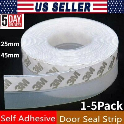 KEPEAK Door Draft Stopper Seal Under Bottom Strip Self Adhesive Weather Stripping Tape