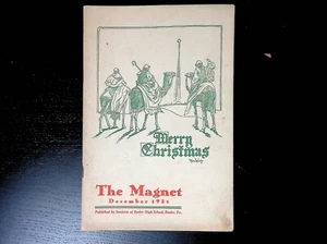Boletín de diciembre de 1931 Butler High School Pennsylvania Magnet School - Imagen 1 de 2