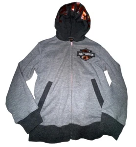 Kids Boys Harley Davidson Sweat jacket Hoodie Size 6 Biker Rock Motorcycle Cool - Picture 1 of 6