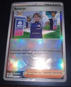 Pokemon Amarys 093/131 Pokeball Reverse Holo Prismatic Evolutions Near Mint - Picture 1 of 2