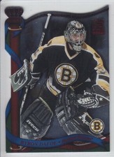 2001-02 PACIFIC CROWN ROYALE BYRON DAFOE 32/35 RED RUBY PARALLEL #9 Bruins
