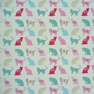 Baumwollstoff Dekostoff Stoff Felix Katze creme - Bild 1 von 2