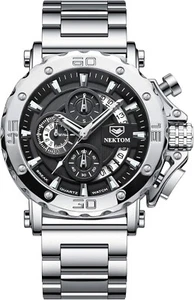 Reloj Para Hombre Casio Resistente Al Agua Acero Inoxidable Hora Mundial Oro' - Picture 1 of 8