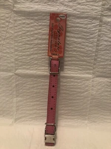 Signature Leather Kwik Klip Adjustable Dog Collar 12"-16"    5/8" wide - Picture 1 of 5