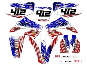 2004-2012 CR 125 R MERICA EE. UU. kit de gráficos Senge compatible con Honda - Imagen 1 de 10